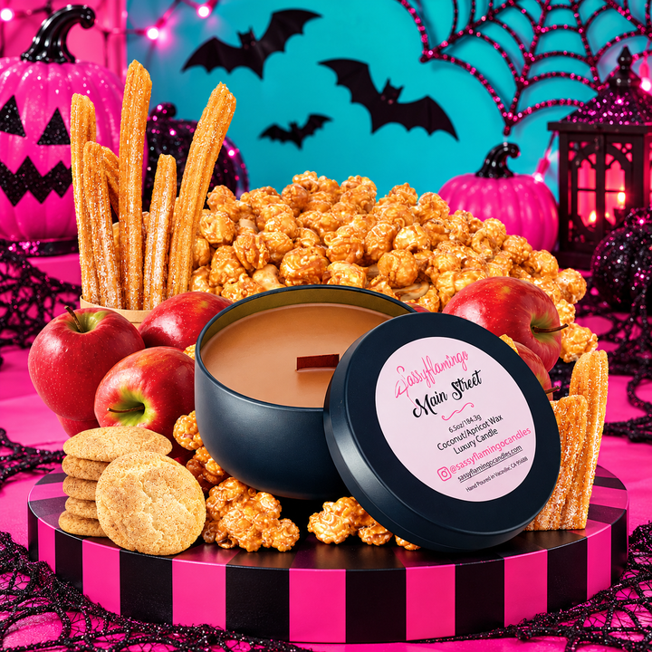Main Street 6.5oz Decorative Travel Tin Candle