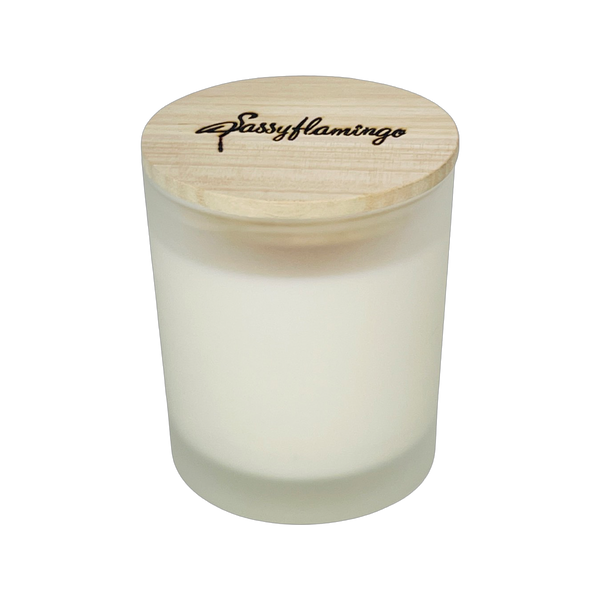 Vanilla Buttercream Sassy Signature 10oz Hand-Poured Crackling Wick Candle & Lid