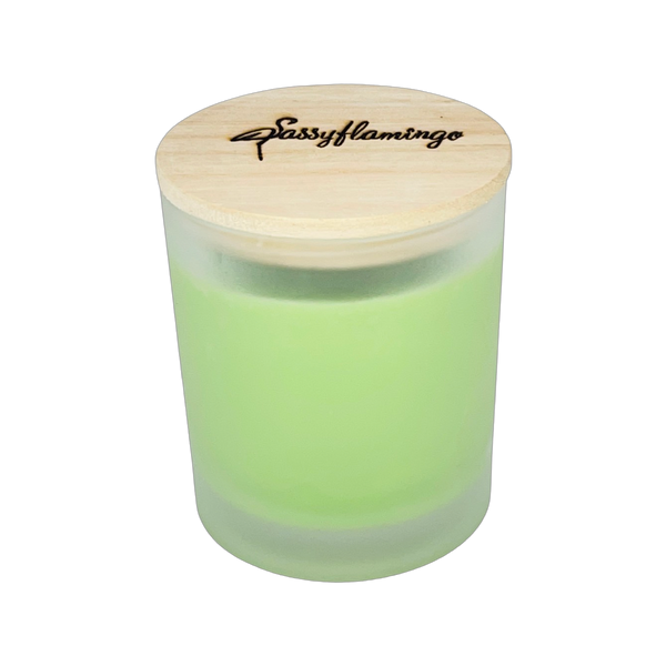 Coconut Mint Sassy Signature 10oz Hand-Poured Crackling Wick Candle & Lid