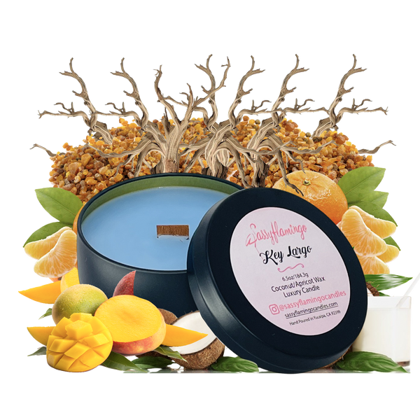 Key Largo 6.5oz Decorative Travel Tin Candle