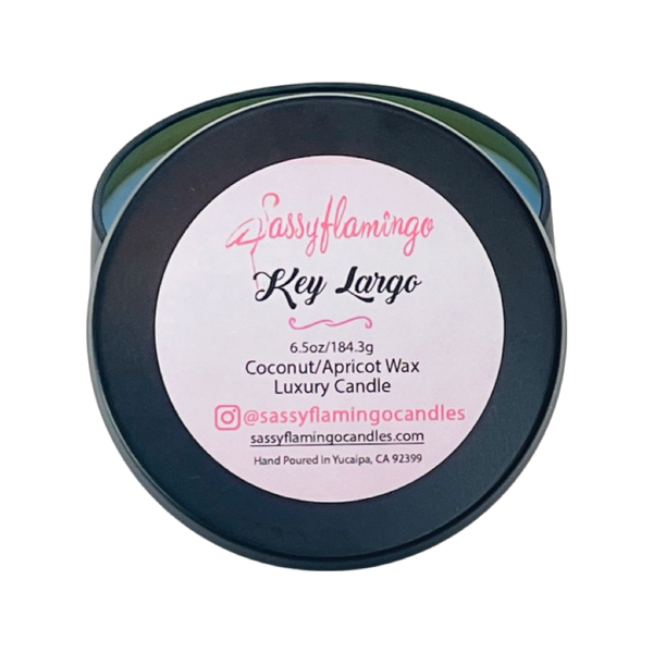 Key Largo 6.5oz Decorative Travel Tin Candle
