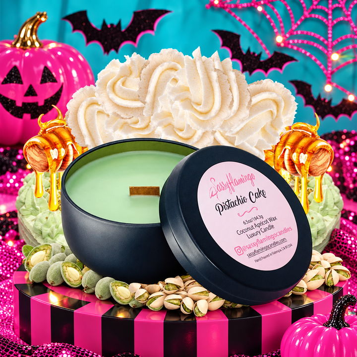 Pistachio Cake 6.5oz Decorative Travel Tin Candle