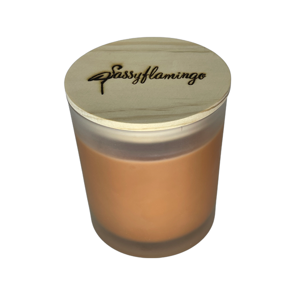 Brown Sugar Pecan Sassy Signature 10oz Hand-Poured Crackling Wick Candle & Lid