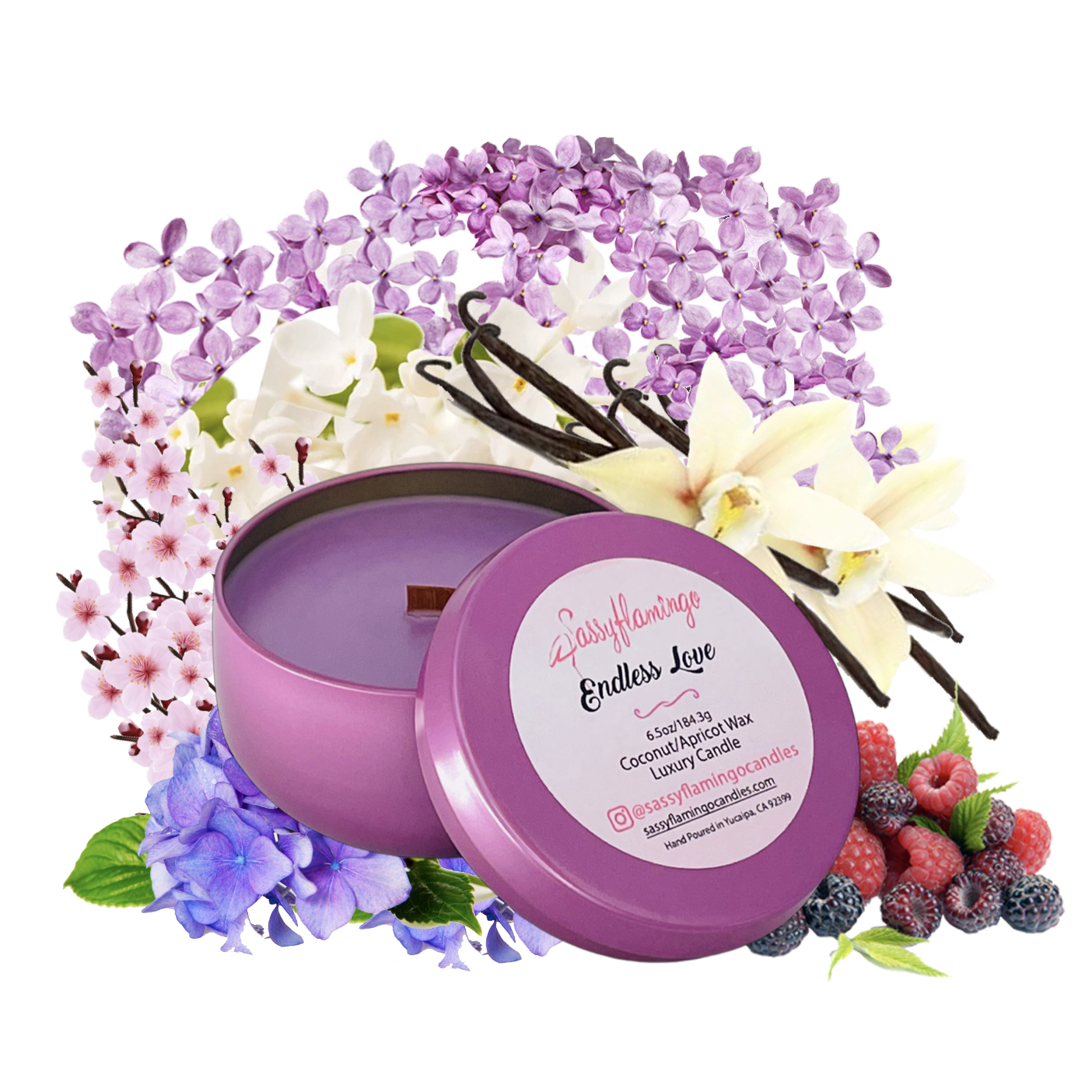 Endless Love 6.5oz Decorative Travel Tin Candle