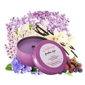 Endless Love 6.5oz Decorative Travel Tin Candle