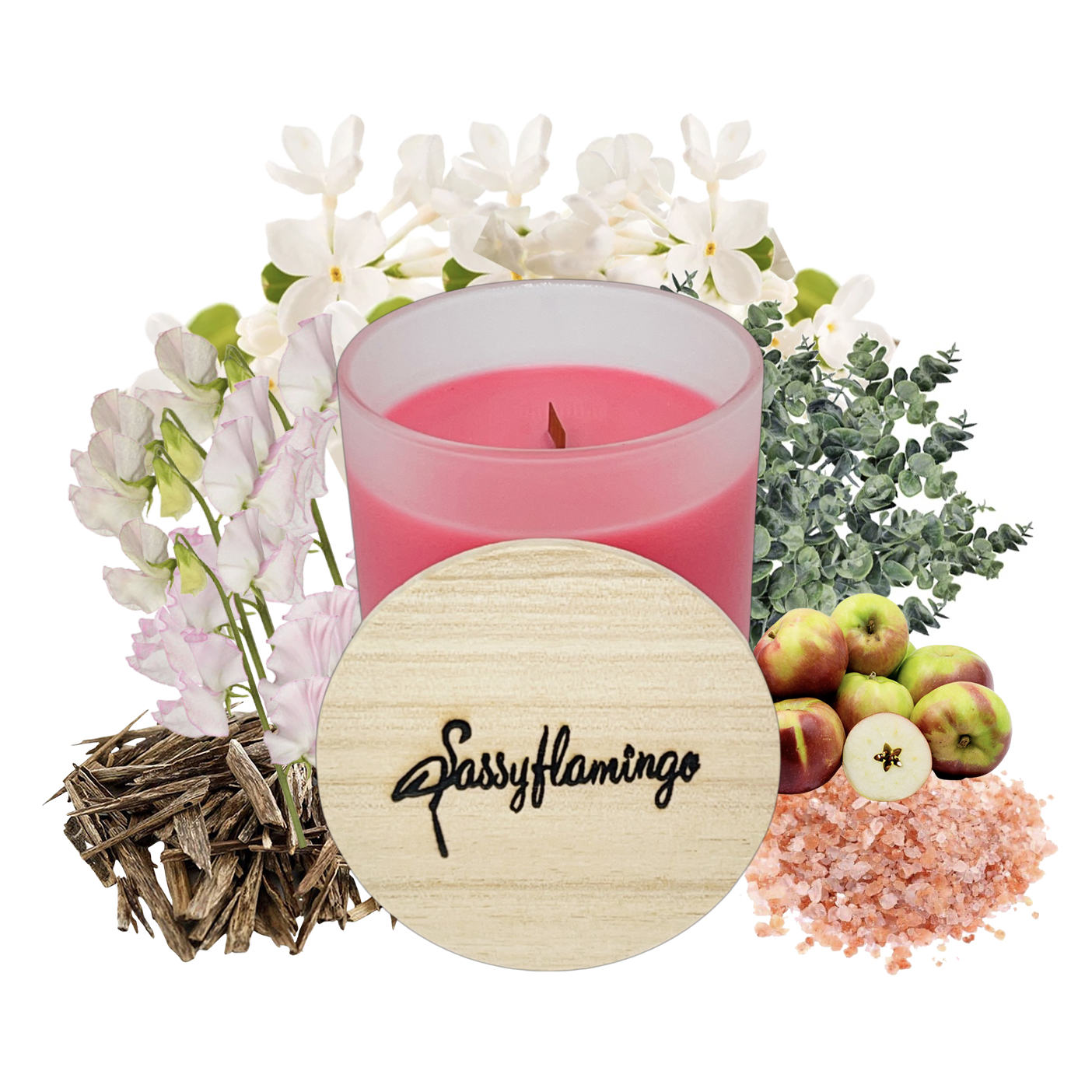 Floral Bouquet Sassy Signature 10oz Hand-Poured Crackling Wick Candle & Lid