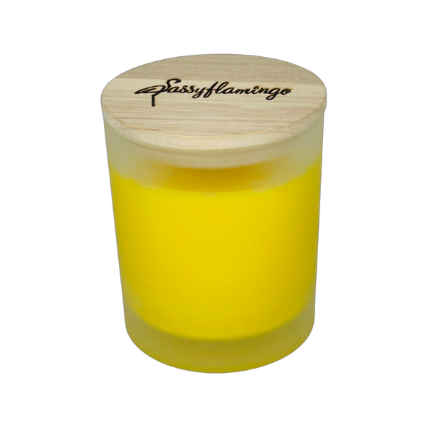 Pina Colada Sassy Signature 10oz Hand-Poured Crackling Wick Candle & Lid