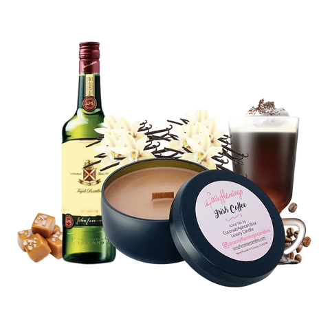 Irish Coffee 6.5oz Decorative Travel Tin Candle