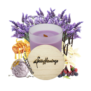 Lavender Gelato Sassy Signature 10oz Hand-Poured Crackling Wick Candle & Lid