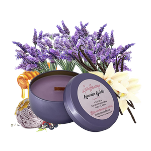 Lavender Gelato 6.5oz Decorative Travel Tin Candle