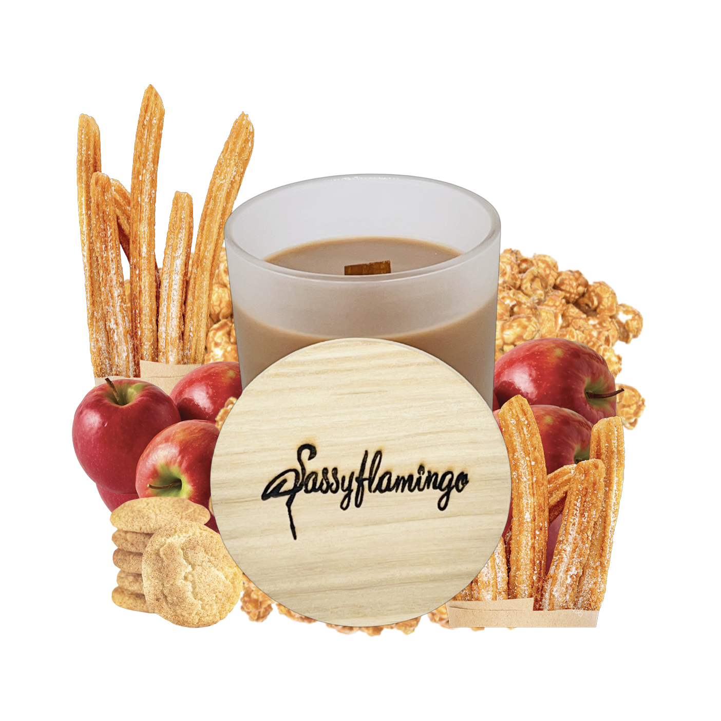 Main Street Sassy Signature 10oz Hand-Poured Crackling Wick Candle & Lid