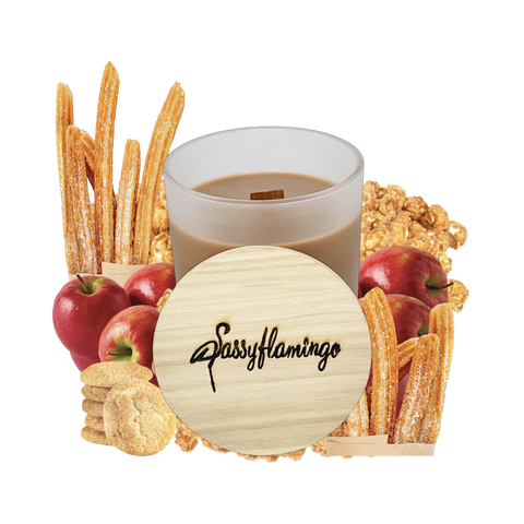 Main Street Sassy Signature 10oz Hand-Poured Crackling Wick Candle & Lid