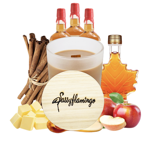 Maple Whiskey Sassy Signature 10oz Hand-Poured Crackling Wick Candle & Lid