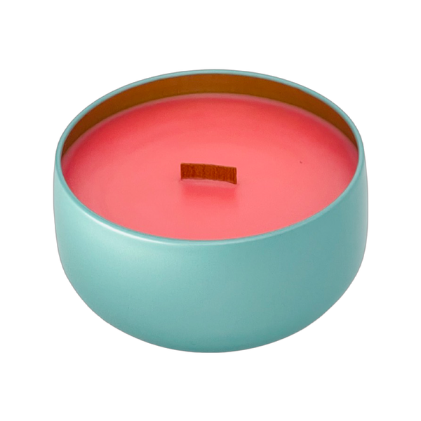 Peach Tea 6.5oz Decorative Travel Tin Candle