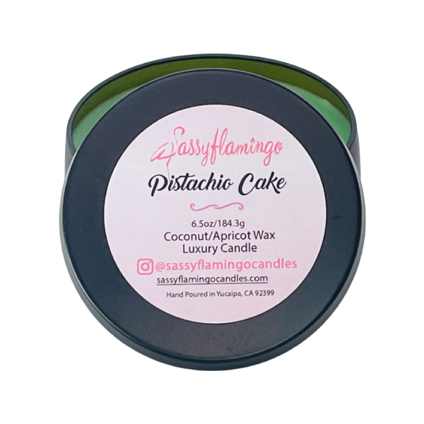 Pistachio Cake 6.5oz Decorative Travel Tin Candle