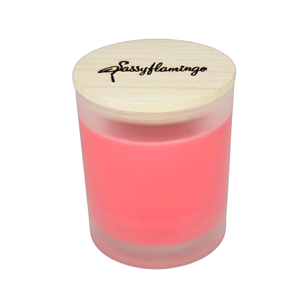 Watermelon Sugar Sassy Signature 10oz Hand-Poured Crackling Wick Candle & Lid