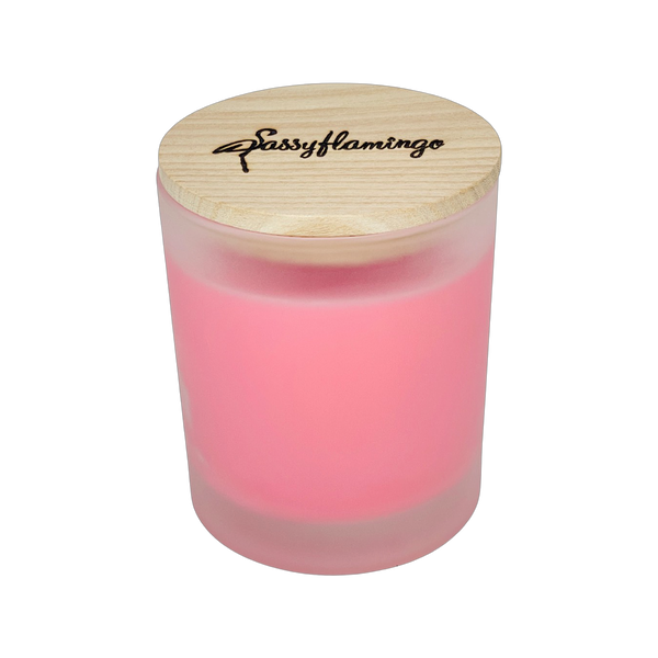 Pomegranate Orchid Sassy Signature 10oz Hand-Poured Crackling Wick Candle & Lid