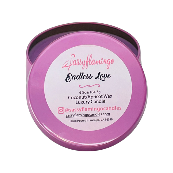 Endless Love 6.5oz Decorative Travel Tin Candle
