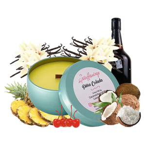 Pina Colada 6.5oz Decorative Travel Tin Candle