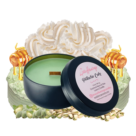 Pistachio Cake 6.5oz Decorative Travel Tin Candle