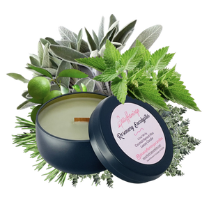 Rosemary Eucalyptus 6.5oz Decorative Travel Tin Candle