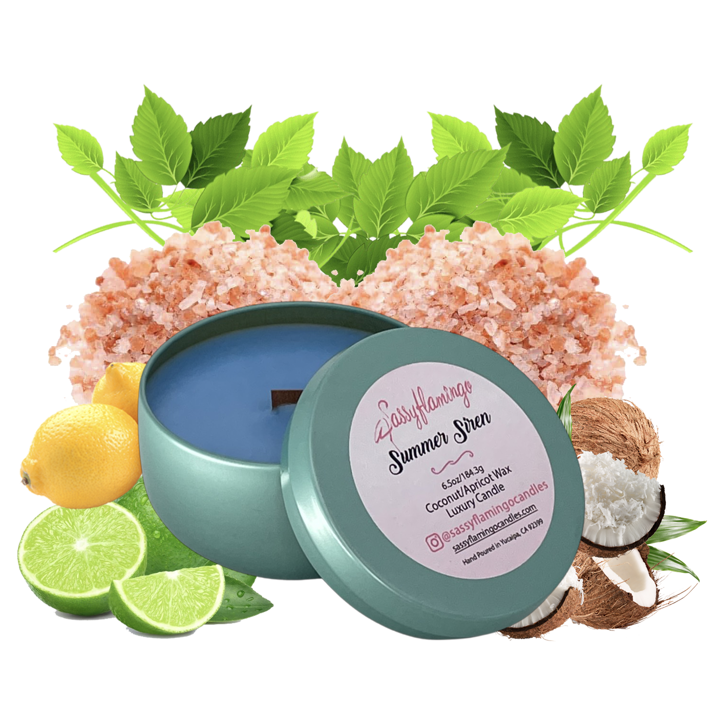 Summer Siren 6.5oz Decorative Travel Tin Candle