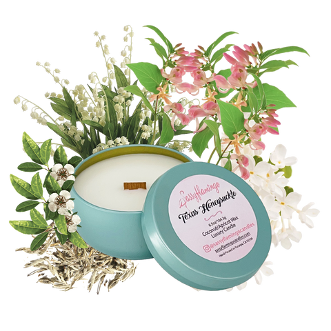 Texas Honeysuckle 6.5oz Decorative Travel Tin Candle