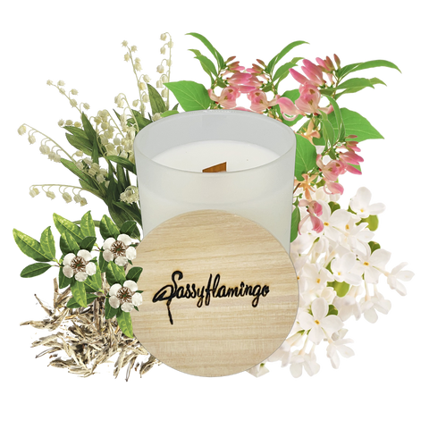 Texas Honeysuckle Sassy Signature 10oz Hand-Poured Crackling Wick Candle & Lid