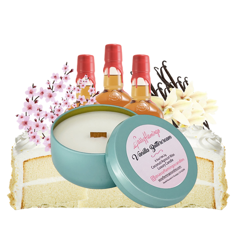 Vanilla Buttercream 6.5oz Decorative Travel Tin Candle