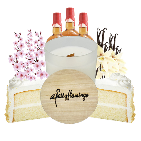 Vanilla Buttercream Sassy Signature 10oz Hand-Poured Crackling Wick Candle & Lid